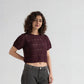 Cotton Polyester Striped Short Sleeve T-Shirt