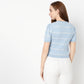 Regular Fit Striped Round Neck Top