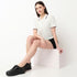 Cotton Crop Polo T-Shirt