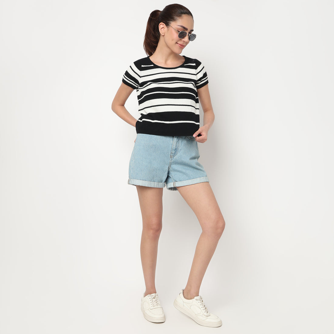Cotton Striped T-Shirt