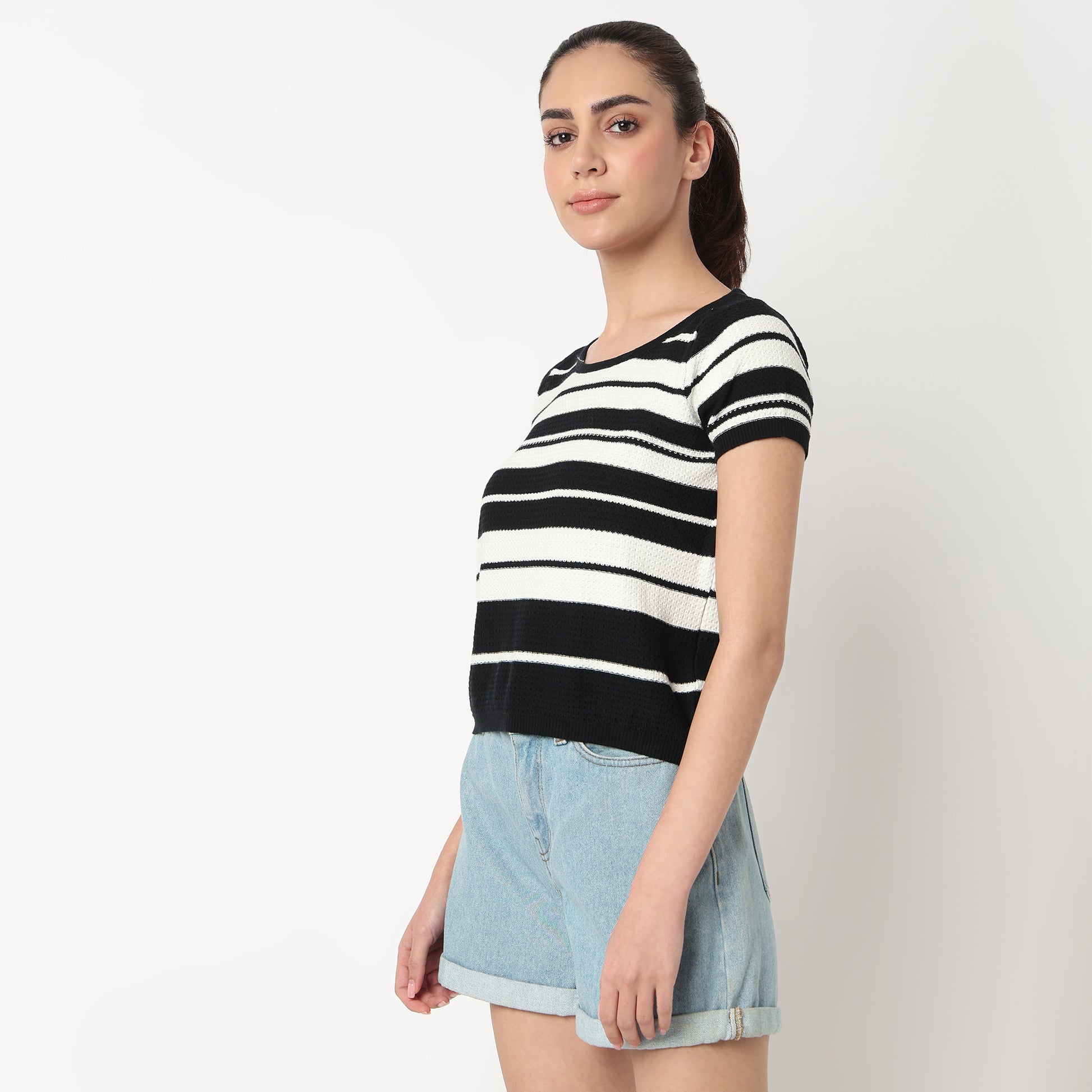 Cotton Striped T-Shirt
