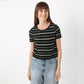 Regular Fit Striped Round Neck T-Shirt
