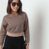 Oversize Cotton Cropped T-Shirt