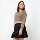 Oversize Cotton Cropped T-Shirt