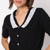 V-Neck Cotton Crop T-Shirt