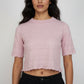 Solid Fashion Crop T-Shirt