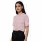 Solid Fashion Crop T-Shirt
