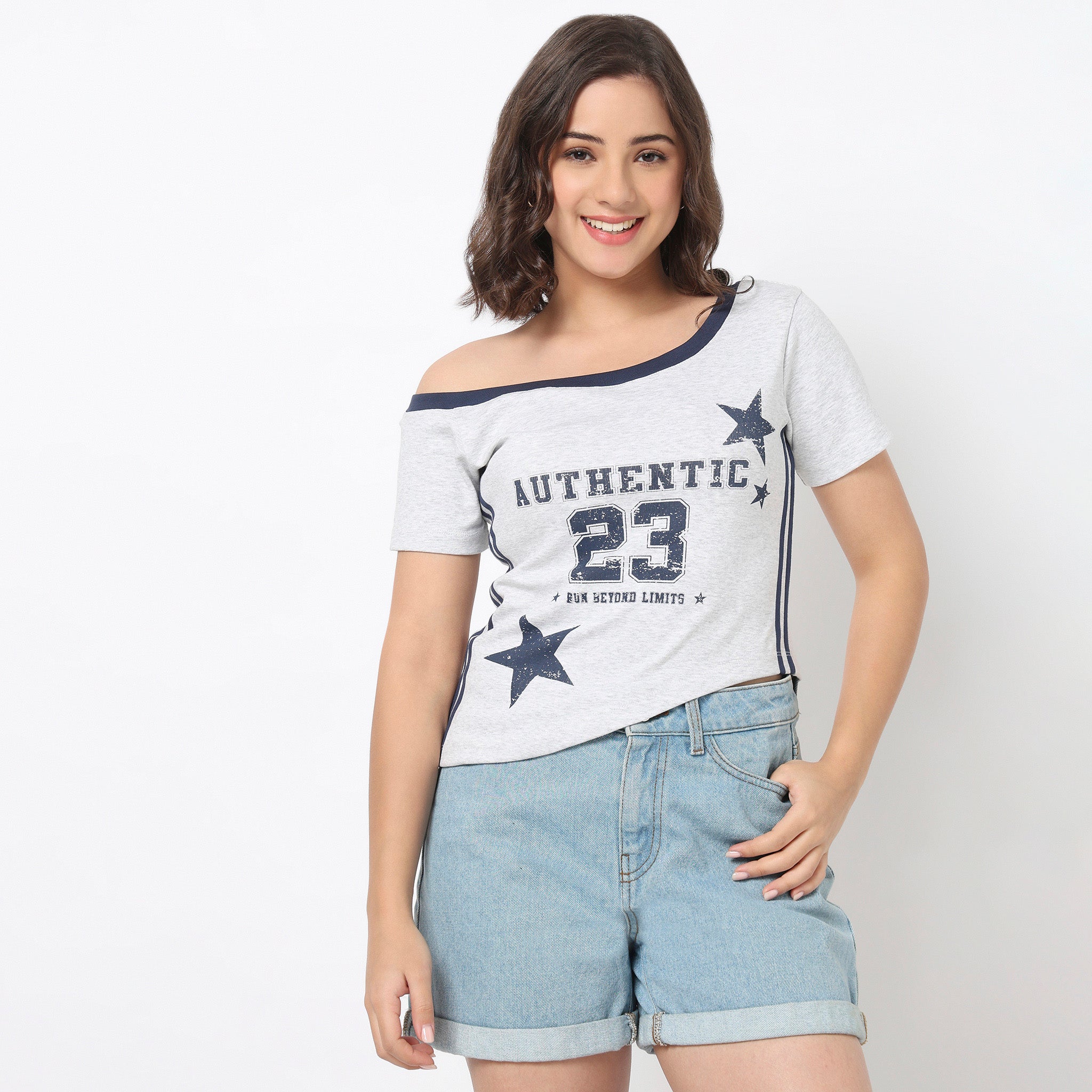 Crew Neck Graphic T-Shirt