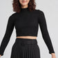 Slim Fit Embellished Crop T-Shirt