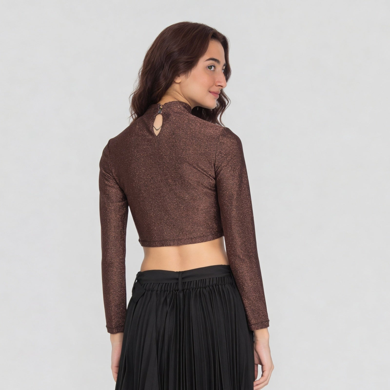 Slim Fit Embellished Crop T-Shirt