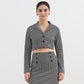 Checkered  Boxy Fit Jacket