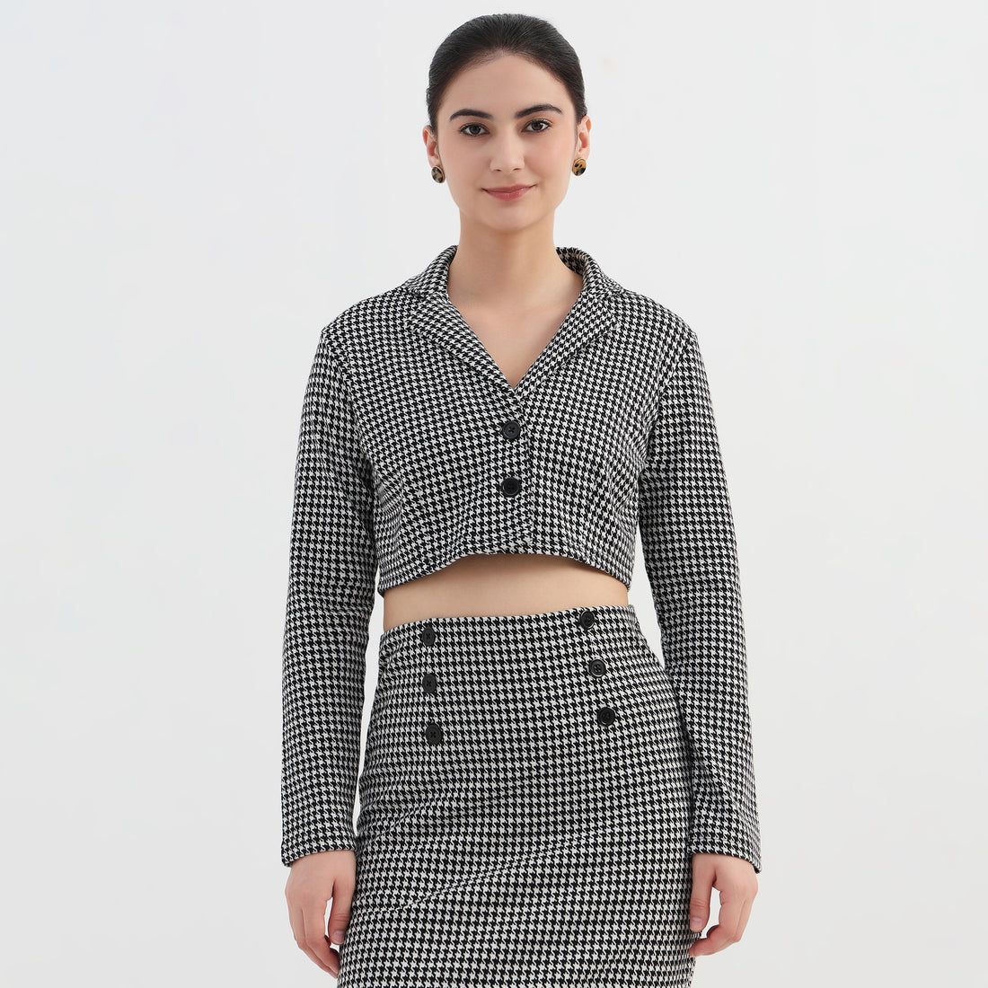 Checkered  Boxy Fit Jacket