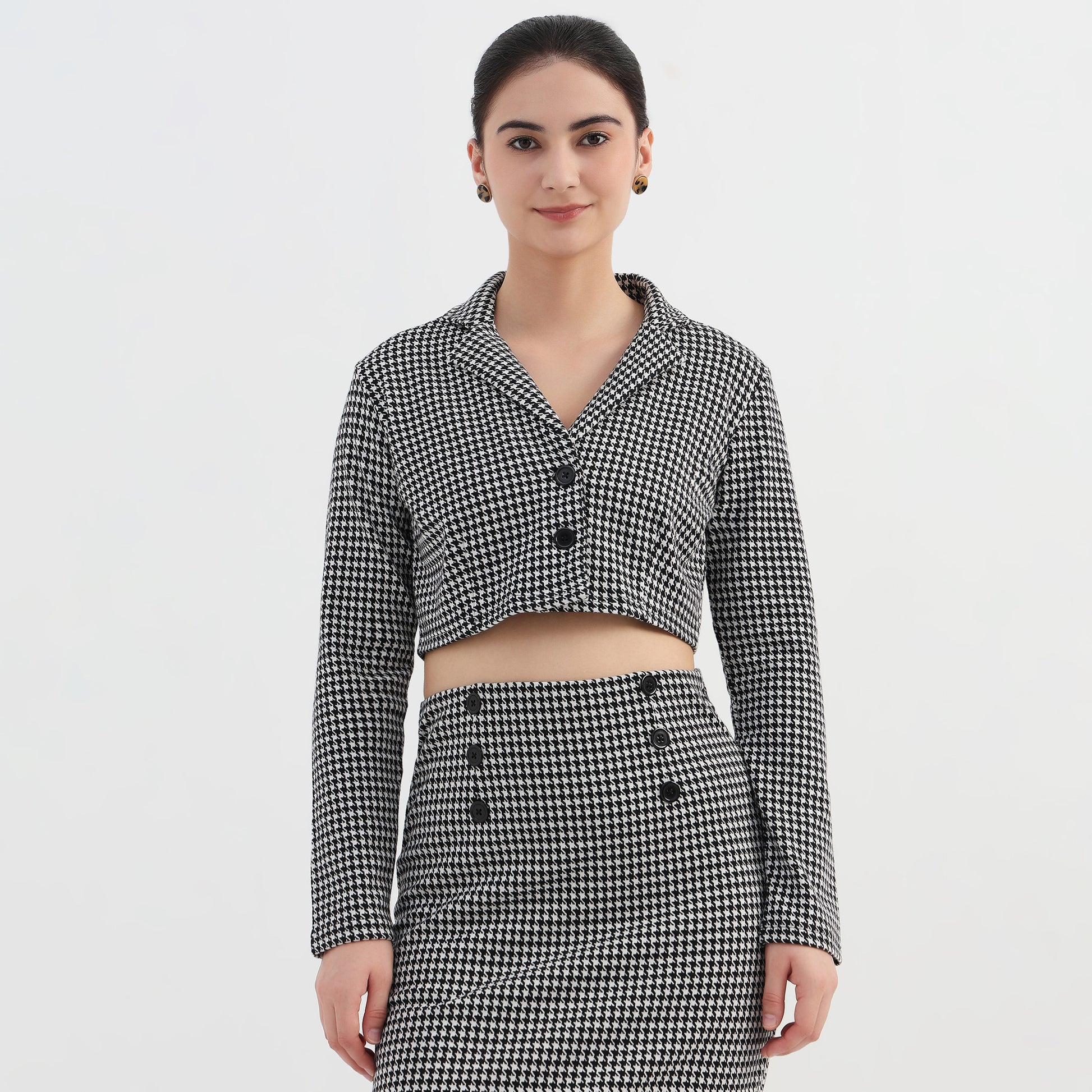 Checkered  Boxy Fit Jacket
