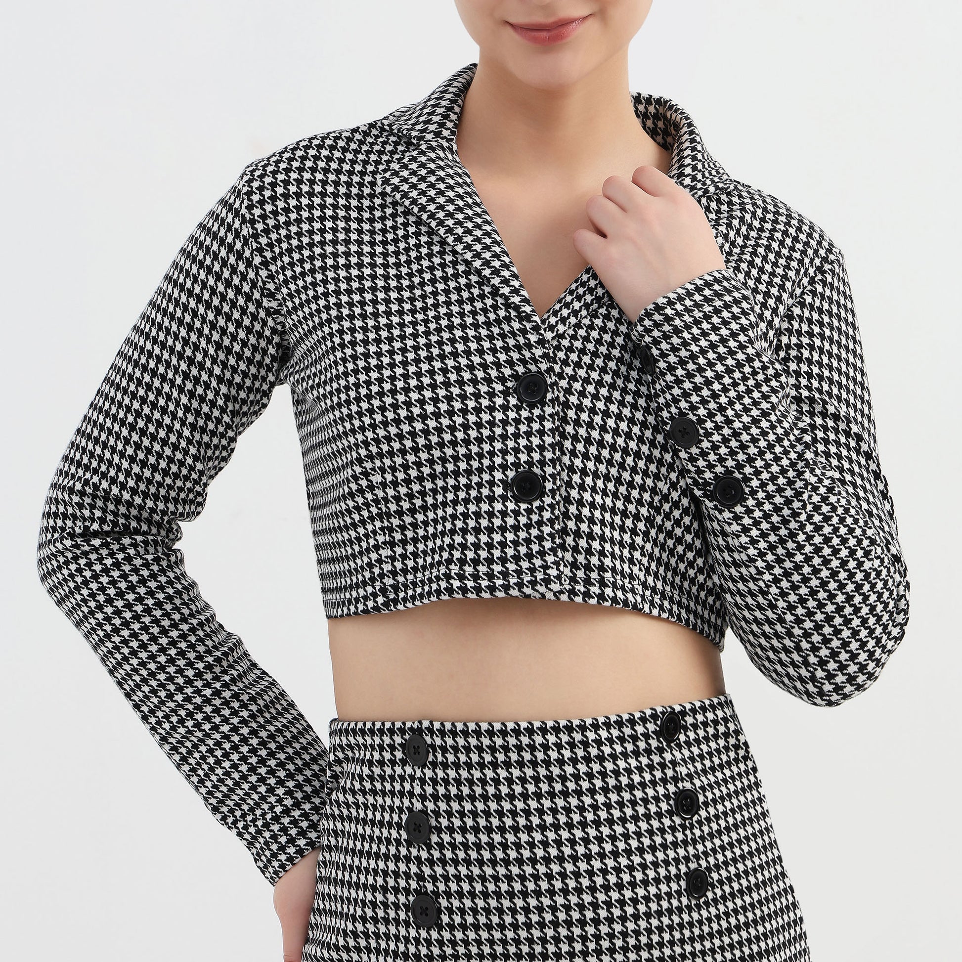 Checkered  Boxy Fit Jacket
