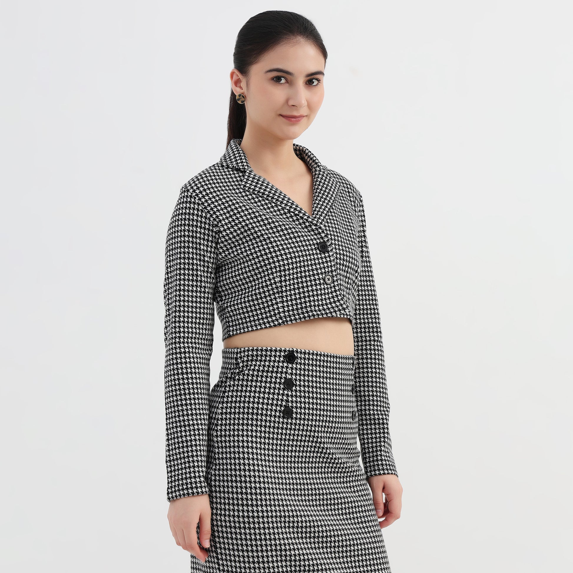 Checkered  Boxy Fit Jacket