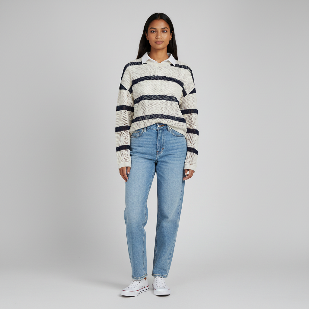 Striped Boxy Fit T-Shirt