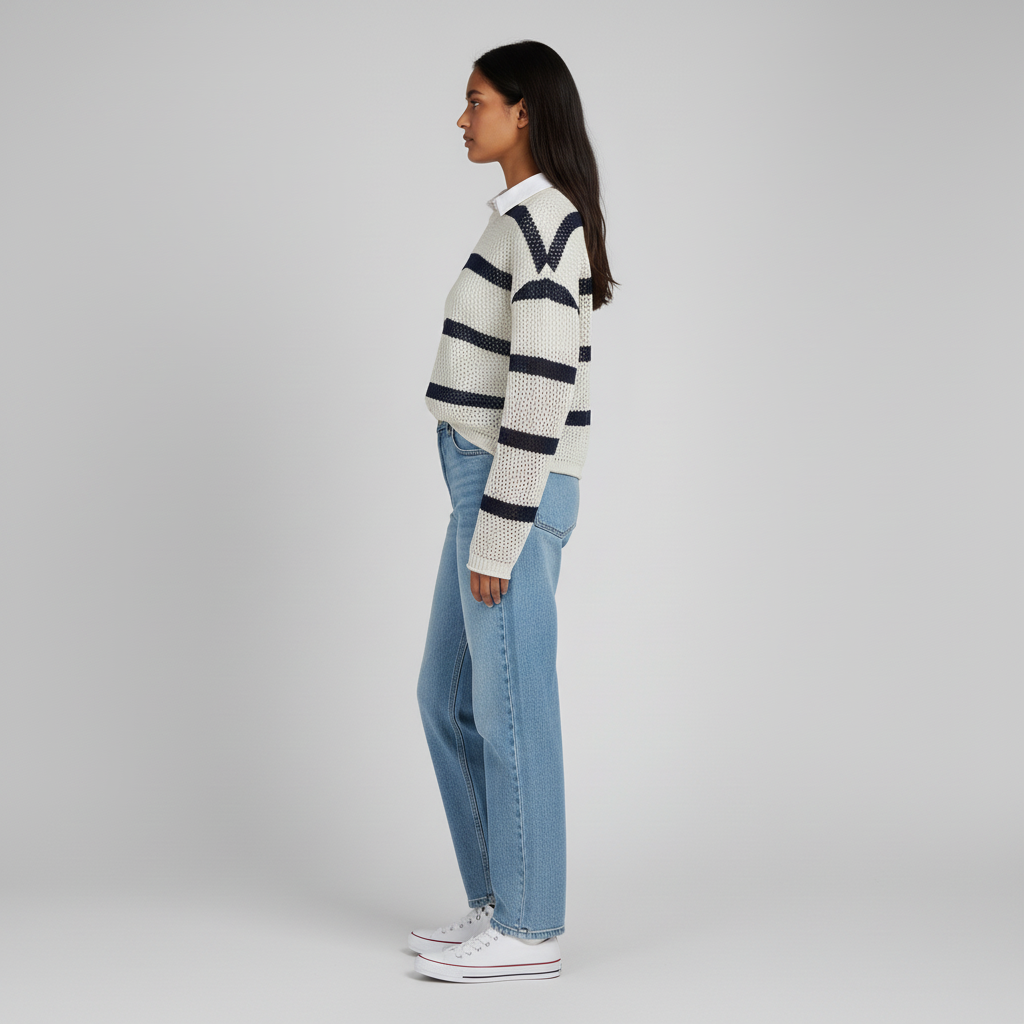 Striped Boxy Fit T-Shirt