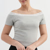 Off-Shoulder Solid Top