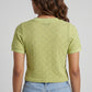 Knitted Solid Crop T-Shirt