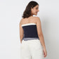 Cotton Printed Off Shoulder Crop Top
