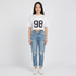 Printed Oversize Crop T-Shirt