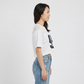 Printed Oversize Crop T-Shirt