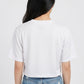 Printed Oversize Crop T-Shirt