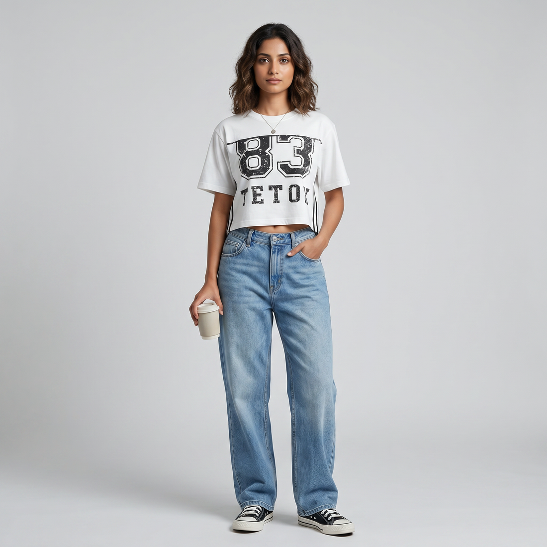 Cotton Printed Boxy T-Shirt