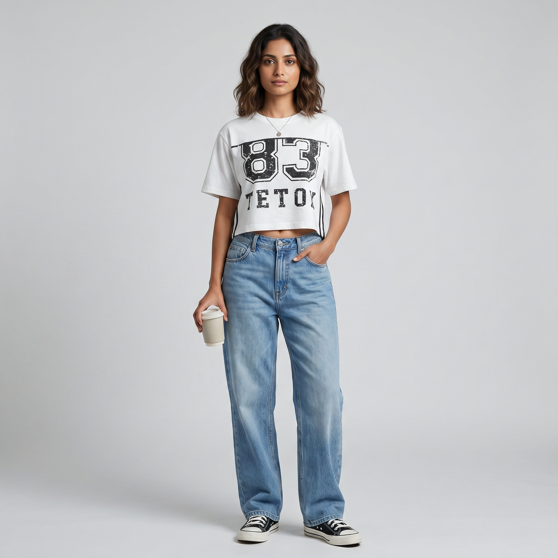 Cotton Printed Boxy T-Shirt