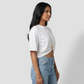 Cotton Solid Boxy T-Shirt