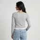 Solid Essential Tee with Tie Up at Neck