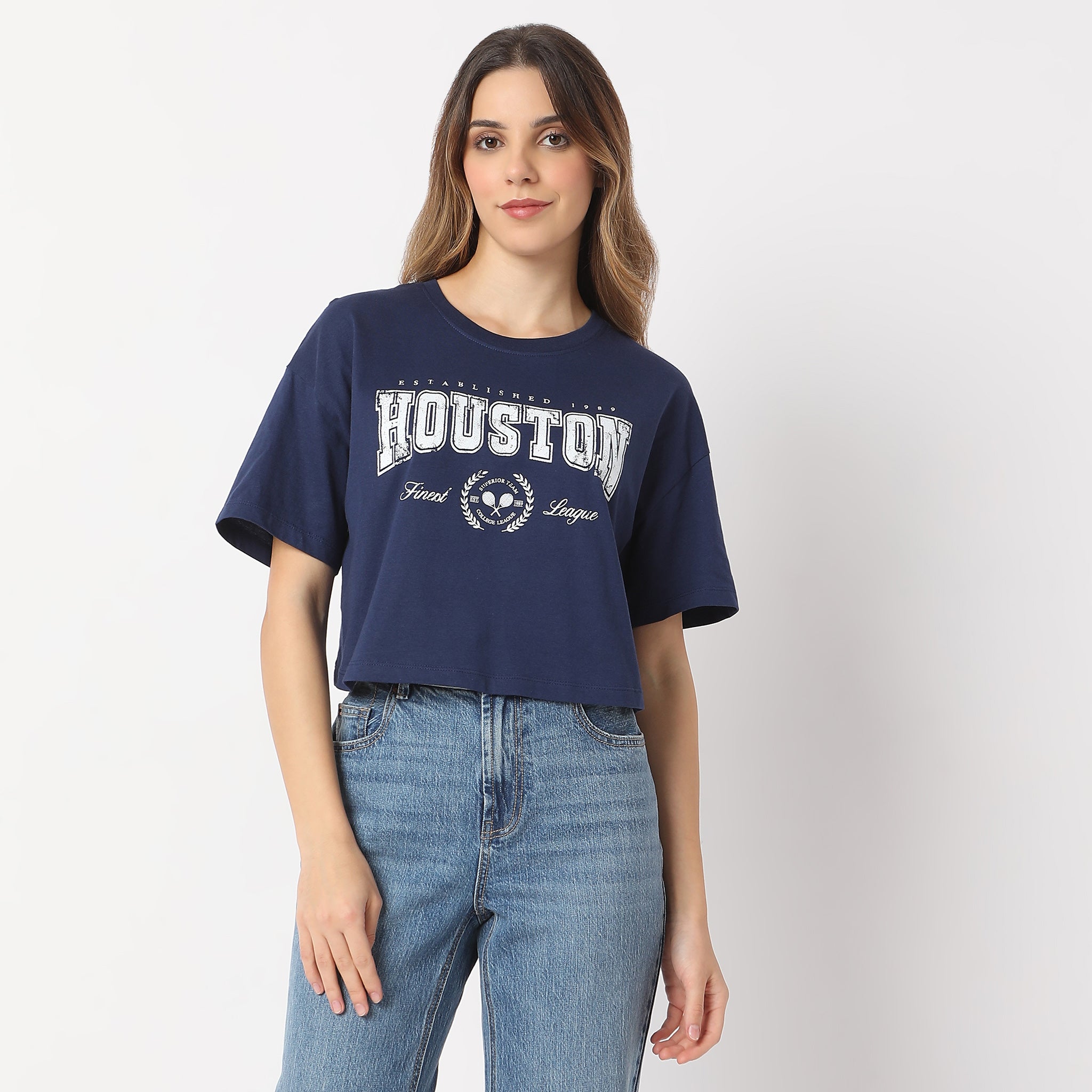 Boxy Fit Printed T-Shirt – Style Union