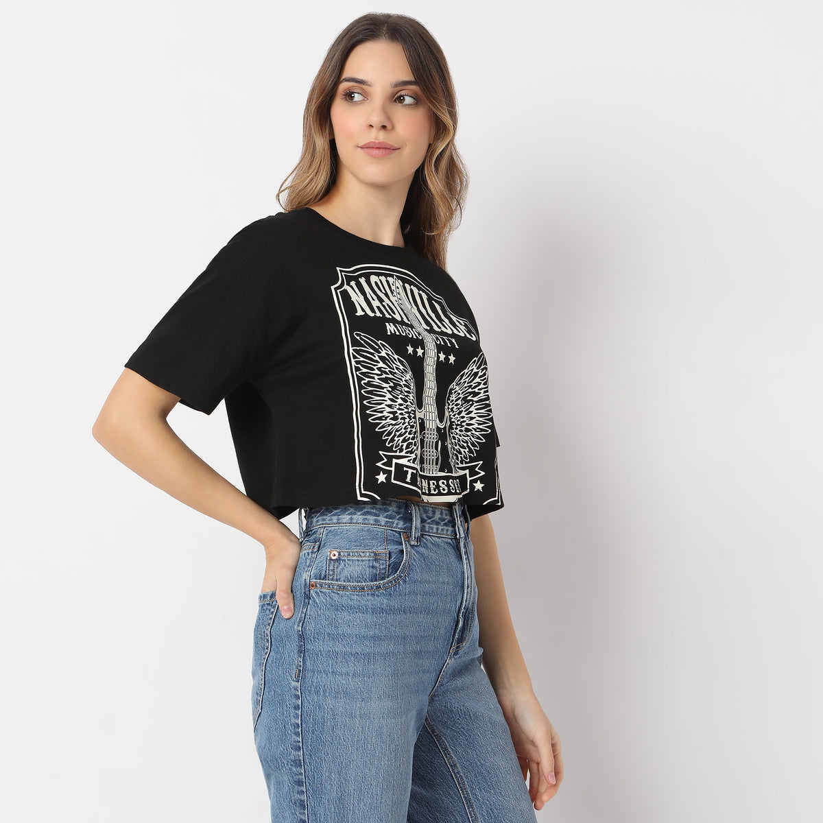 Boxy Fit Printed T-Shirt