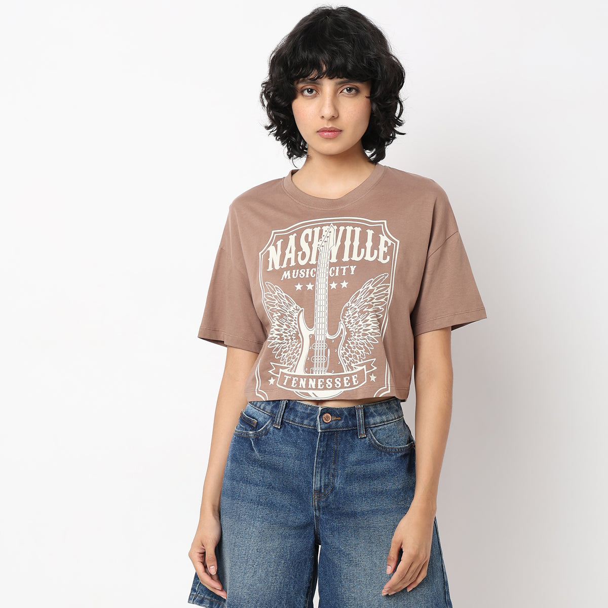 Boxy Fit Printed T-Shirt