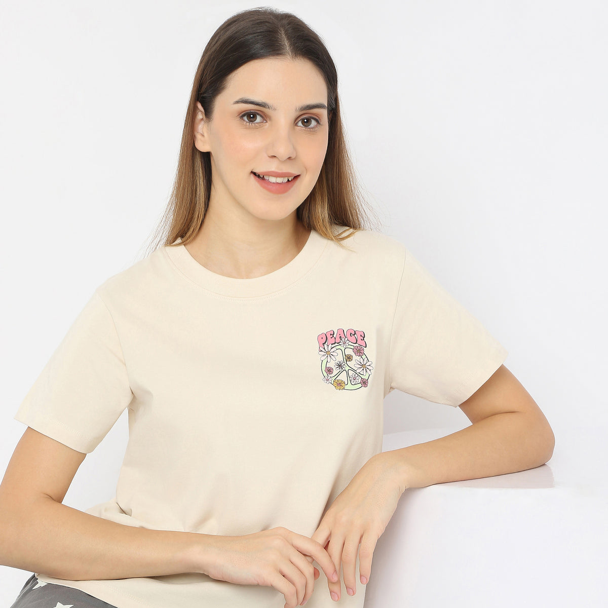 Slim Fit Short Length Graphic T-Shirt