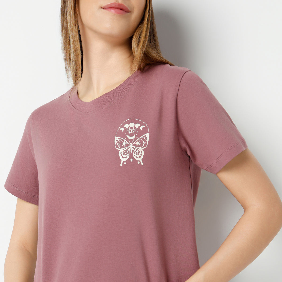 Regular Fit Graphic Cropped T-Shirt