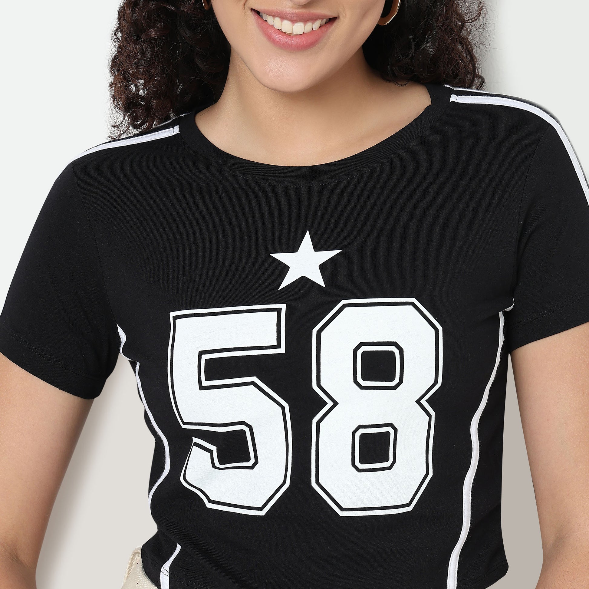 Buy Women Slim Fit Graphic Short Sleeve T-Shirt  - Style Union