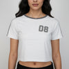 Slim Fit Cotton Garphic Crop T-Shirt