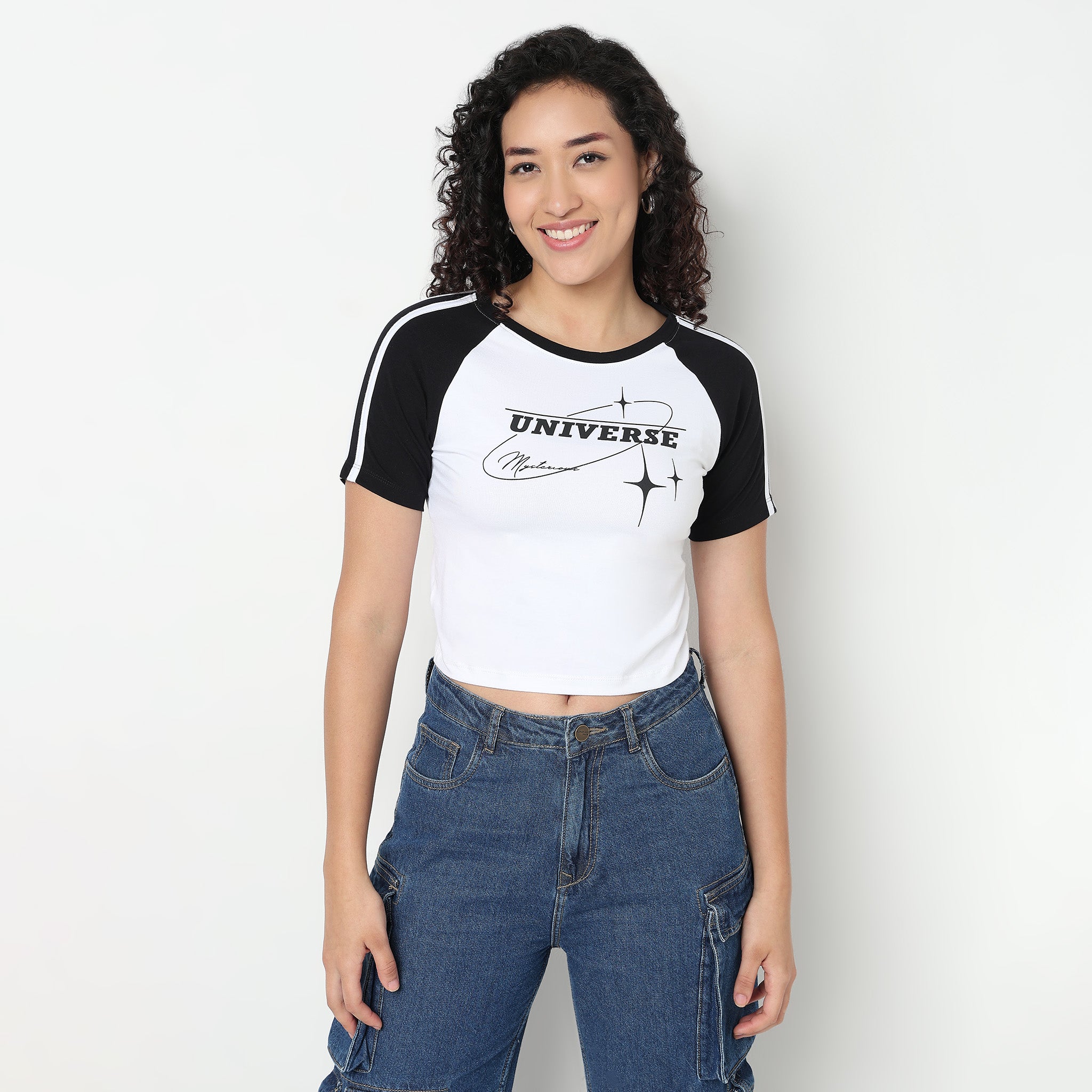 Buy Women Slim Fit Graphic Short Sleeve T-Shirt  - Style Union