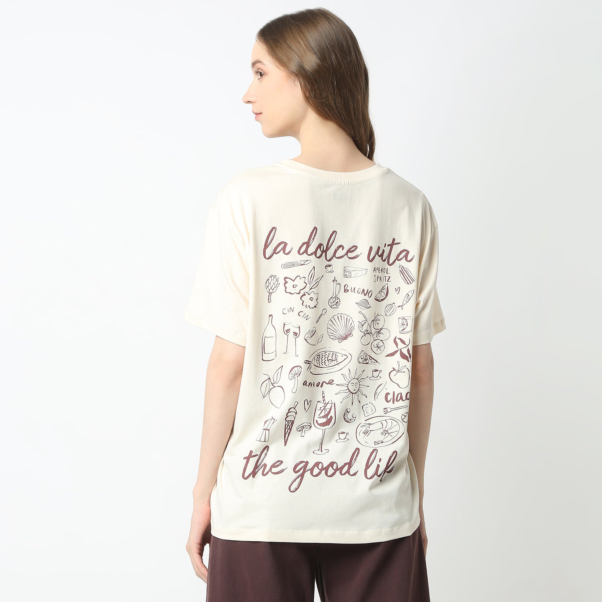 Oversize Graphic Round Neck T-Shirt