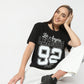 Oversize Graphic Round Neck Regular Length T-Shirt