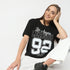 Oversize Graphic Round Neck Regular Length T-Shirt
