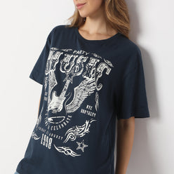 Oversize Printed Short Sleeve T-Shirt