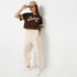 Round Neck Half Sleeve Boxy Fit  Graphic Crop T-Shirt