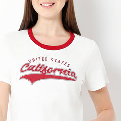 Regular Fit Graphic Round Neck T-Shirt