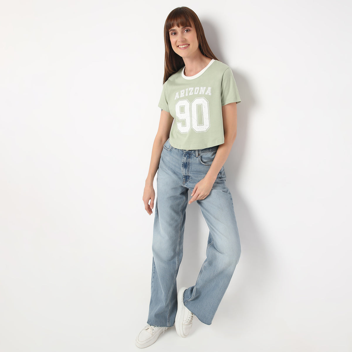 Regular Fit Graphic Round Neck T-Shirt