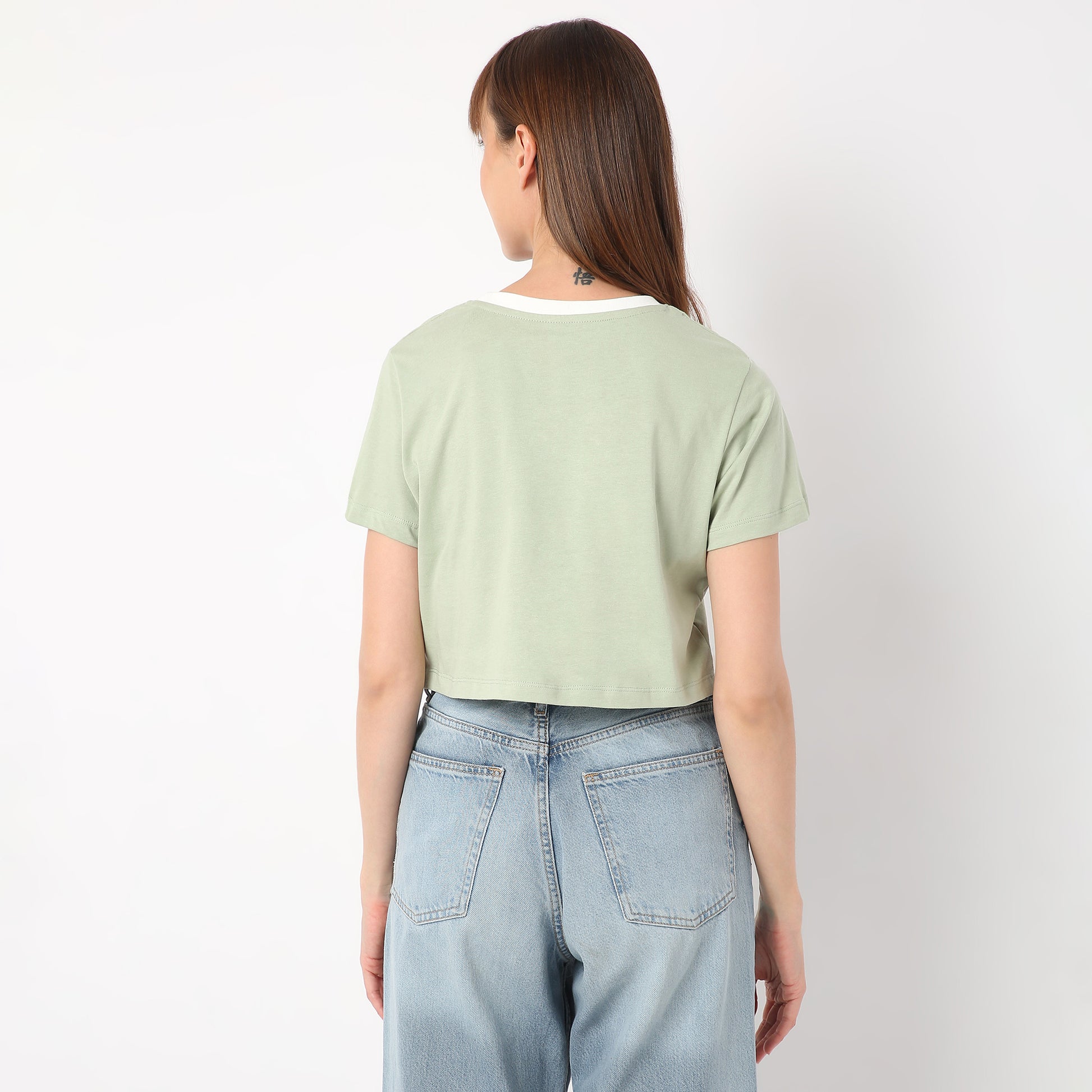 Regular Fit Graphic Round Neck T-Shirt