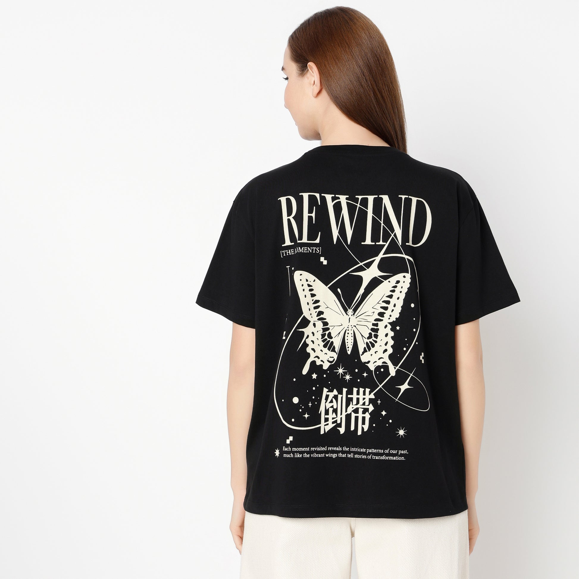 Oversize Graphic Round Neck T-Shirt