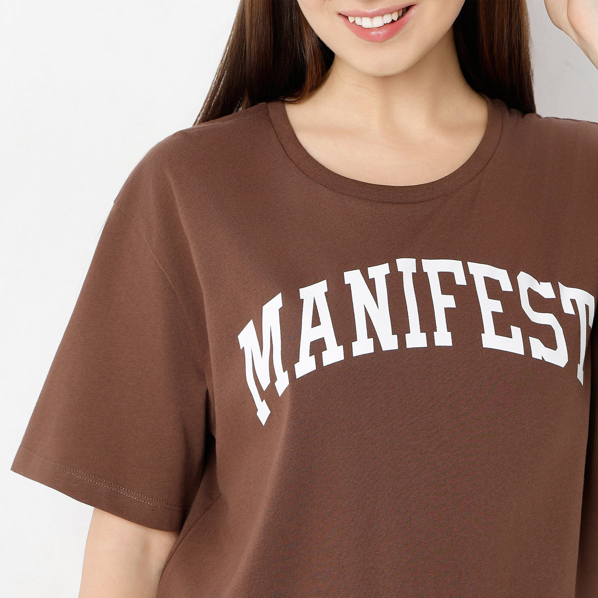 Oversize Graphic Round Neck T-Shirt