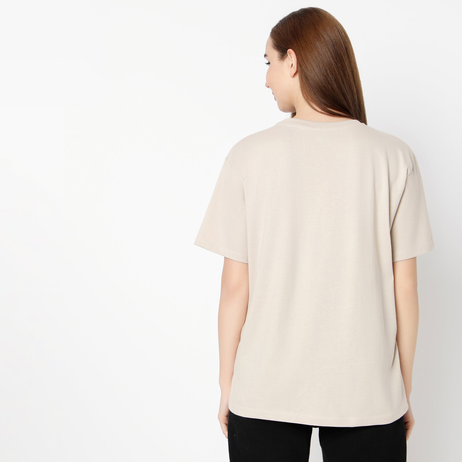 Oversize Graphic Round Neck T-Shirt